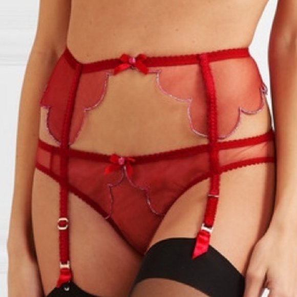 (ISO) Agent Provocateur Lorna Red and Pink Thong